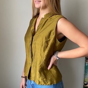 Jones New York Dupioni Silk Sleeveless Top